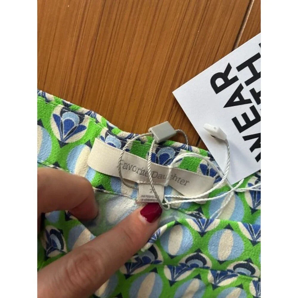 Favorite Daughter Women's The Friday Pant Green viscose NWOT 2 - Picture 5 of 8